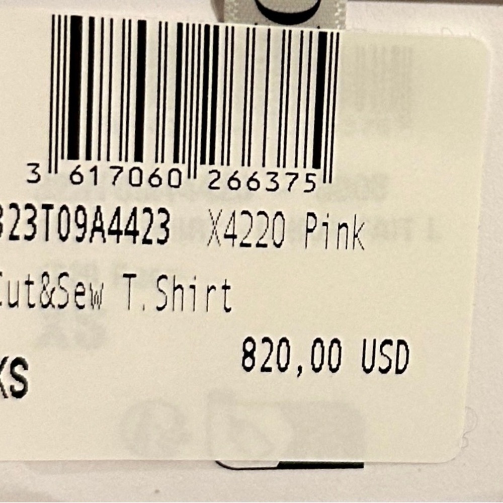 DIOR NWT T-Shirt Linen/Cotton Pink Beige T-shirt SZ:XS RETAIL $820 - Picture 7 of 10